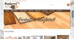 Desktop Screenshot of parkettaaruhaz.hu